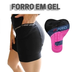 Bermuda de Ciclismo Feminina Smart com Bolso e Forro de Gel Be Fast