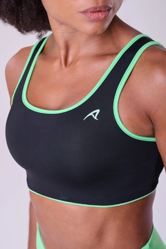 TOP SIGNATURE SAMBA RETO - VERDE / PRETO - P - loja online