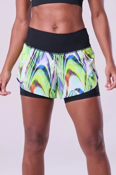 SHORT COM BERMUDA SIGNATURE SAMBA 2 EM 1 - Raça Store