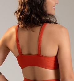 TOP FITNESS LARANJA ESTILO CROPPED COM ALÇAS MAIS LARGAS LARANJA - comprar online