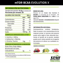 Imagen de MTOR BCAA x 270G VARIOS SABORES - STAR NUTRITION