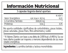 Carnitina 1500 X 60caps - Ena Sport - comprar online