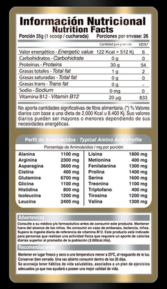 Vegetal Protein Isolate 1 Kg 100% B12 Vegan - Gold Nutrition en internet