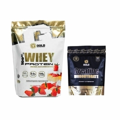 100% WHEY 2LBS + CREATINA 300G GOLD