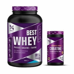 COMBO BEST WHEY 2LBS + CREATINA 250G XTRENGHT - HANMA SUPLEMENTOS DEPORTIVOS