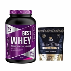 BEST WHEY VARIOS SABORES + CREATINA GOLD VARIOS SABORES en internet