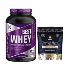 BEST WHEY VARIOS SABORES + CREATINA GOLD VARIOS SABORES - comprar online