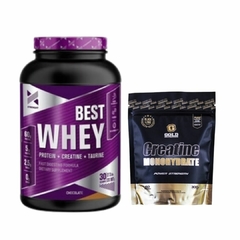 BEST WHEY VARIOS SABORES + CREATINA GOLD VARIOS SABORES - comprar online