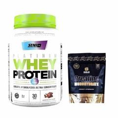 COMBO PREMIUM WHEY PROTEIN 1KG + CREATINA GOLD - HANMA SUPLEMENTOS DEPORTIVOS