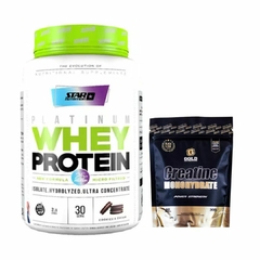 COMBO PREMIUM WHEY PROTEIN 1KG + CREATINA GOLD en internet