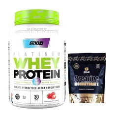 COMBO PREMIUM WHEY PROTEIN 1KG + CREATINA GOLD - comprar online