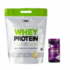 COMBO PLATINUM WHEY PROTEIN 3KG + CREATINA XTRENGHT - comprar online