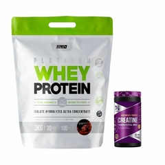 COMBO PLATINUM WHEY PROTEIN 3KG + CREATINA XTRENGHT