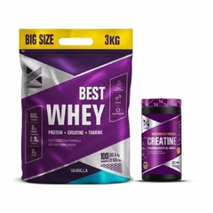 COMBO BEST WHEY 5LBS + CREATINA XTRENGHT 250G