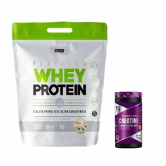 COMBO PLATINUM WHEY PROTEIN 3KG + CREATINA XTRENGHT - tienda online