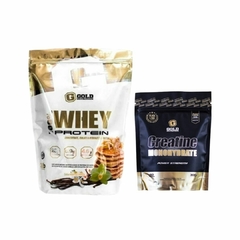 100% WHEY 2LBS + CREATINA 300G GOLD - comprar online