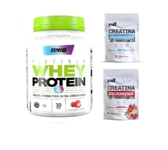 COMBO PREMIUM WHEY PROTEIN 1KG + CREATINA ENA - HANMA SUPLEMENTOS DEPORTIVOS