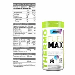 THERMO FUEL MAX 120 CAPS QUEMADOR TERMOGENICO - STAR NUTRITION - comprar online