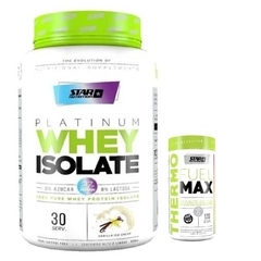 COMBO PLATINUM WHEY ISOLATE x 2Lbs VARIOS SABORES + THERMO FUEL MAXX- STAR NUTRITION en internet