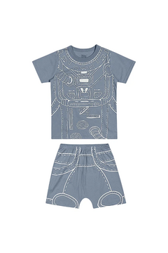 Pijama Curto Infantil Verão Menino Elian