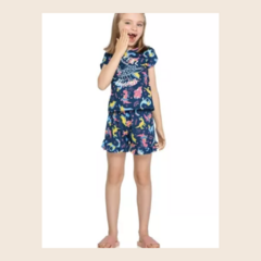 Pijama Brilha no Escuro Curto Infantil Menina Elian 13005