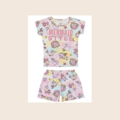 Pijama Brilha no Escuro Curto Infantil Menina Elian 13030 - comprar online