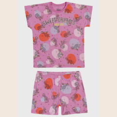 Pijama Curto Infantil Menina 13058