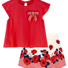 Conjunto Infantil Verão Menina Colorittá 172200