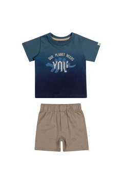 Conjunto Infantil Verão em Malha Menino Elian 173470 - comprar online