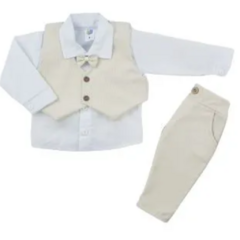 CONJUNTO INFANTIL MENINO BATIZADO PD-213 - comprar online