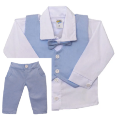 CONJUNTO INFANTIL MENINO BATIZADO PD-213 - loja online