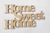 Frase Home Sweet Home 15x9cm