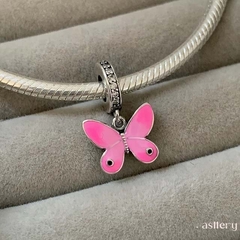 Berloque Borboleta Rosa - comprar online