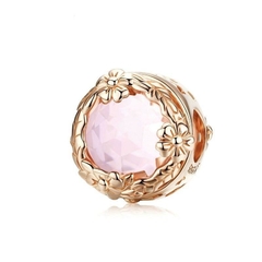 Berloque Cristal Rose Pink