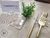 Kit porta guardanapo com flor, descanso e marcador de mesa acrílico 6 lugares - comprar online