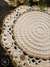 Kit mesa posta croche Hibisco cru e dourado 6 lugares na internet