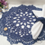 Sousplat de crochê Doily azul - comprar online