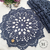 Sousplat de crochê Doily azul - loja online