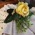 Porta guardanapo Bouquet de rosa (flor permanente) em argola de madeira - loja online