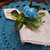 Porta guardanapo Bouquet de rosa (flor permanente) em argola de madeira - comprar online