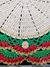 Jogo americano crochê Guipire Luxo Natal brilho dourado 6 lugares (últimas peças) - MF MISTURA FINA ARTESANATO