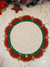 Lugar americano Hibisco Natal de croche - loja online