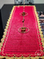 Trilho de mesa croche Renda Luxo vermelho e dourado