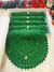 Jogo americano de croche Resplendor verde bandeira 6 lugares - loja online