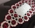 Caminho de mesa croche Camélias vermelhas na internet