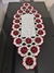 Caminho de mesa croche Camélias vermelhas - loja online