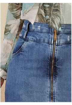 Saia Ziper Titanium Jeans 25108 - comprar online