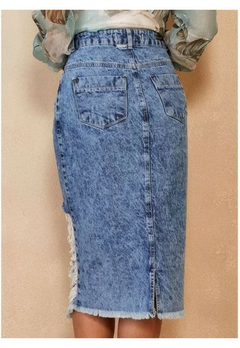 Saia Destroied Titanium Jeans 25513 na internet