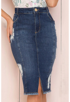 Saia Jeans Tradicional Laura Rosa 89817 - comprar online