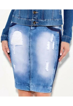 Saia Titanium Jeans Moda Evangelica Ttn24068 - comprar online